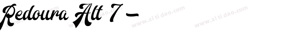 Redoura Alt 7字体转换